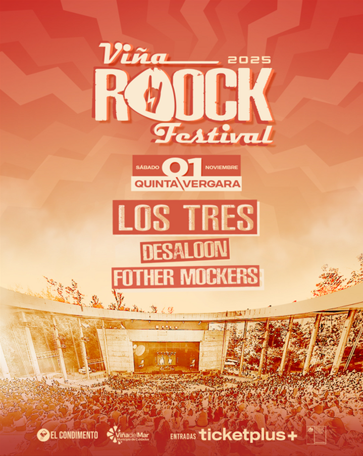 Viña Rock Festival: Los Tres encabezarán próxima edición